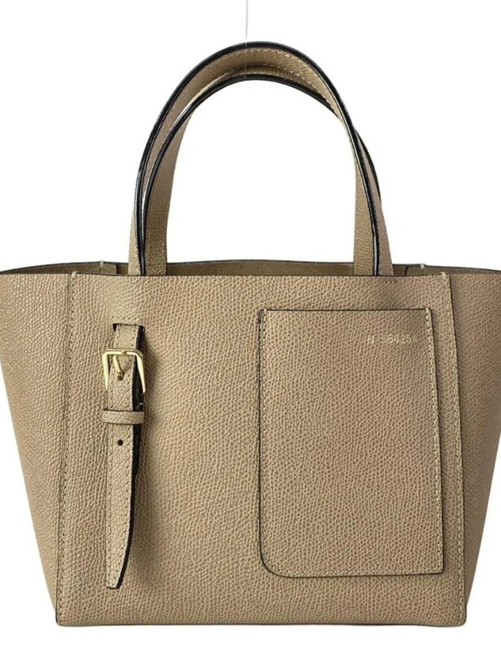 Valextra Bucket Bag Micro Shoulder Pink Beige Leather HANDBAG